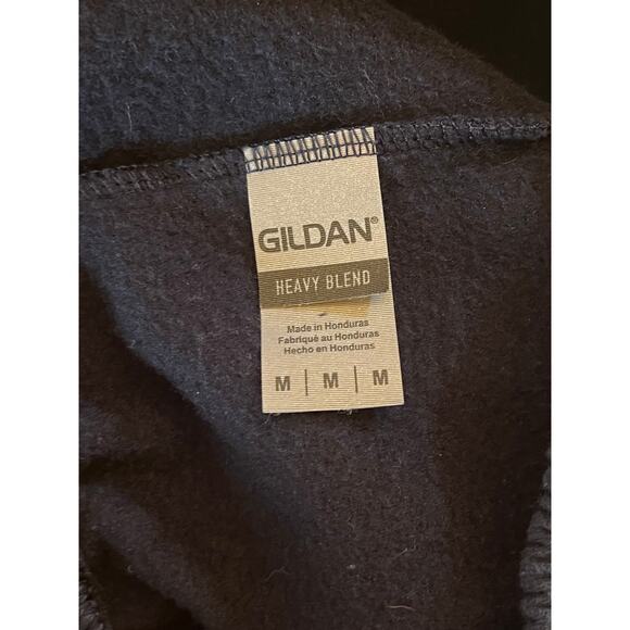 Yellow Stone National Park Sweat Pants. Drawstring. Medium. Navy. Fleece lined - Picture 3 of 5